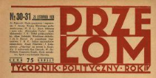 Przełom : tygodnik polityczno-społeczny 1929 N.30-31