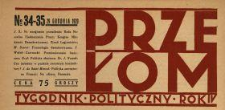 Przełom : tygodnik polityczno-społeczny 1929 N.34-35