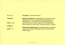 File of histopathological evaluation of nervous system diseases (1966) - nr 191/66
