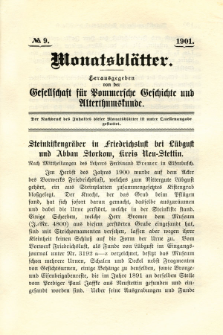 Monatsblätter Jhrg. 15, H. 9 (1901)