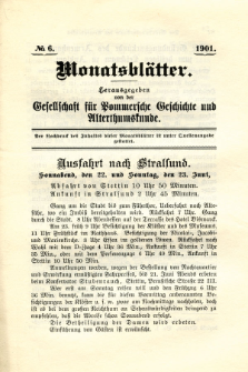Monatsblätter Jhrg. 15, H. 6 (1901)