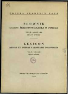 Słownik łaciny średniowiecznej w Polsce. T. 3 z. 2 (20), Defalco-Dependeo