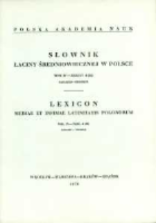 Słownik łaciny średniowiecznej w Polsce. T. 4 z. 4 (32), Gagates - Grossus