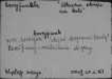 Kartoteka Słownika Gwar Polskich; BEREJFUNEK - BEZMYŚLNY