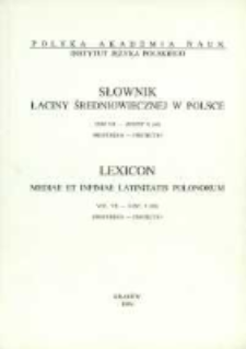 Słownik łaciny średniowiecznej w Polsce. T. 7 z. 9 (60), Profundus - Protectio