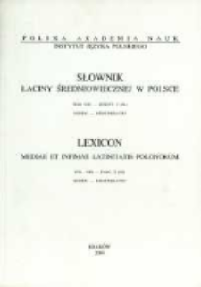 Słownik łaciny średniowiecznej w Polsce. T. 8 z. 2 (64), Reddo - Remuneratio