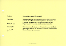 Kartoteka oceny histopatologicznej chor&oacute;b układu nerwowego (1965)- opis nr 41/65