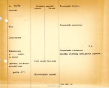 File of histopathological evaluation of nervous system diseases (1965) - nr 70/65