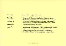 File of histopathological evaluation of nervous system diseases (1965) - nr 104/65