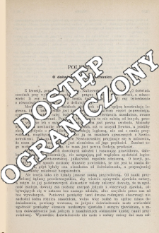 O doświadczeniu w mechanice - polemika