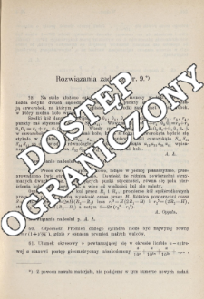Rozwiązania zadań z Nr. 9.