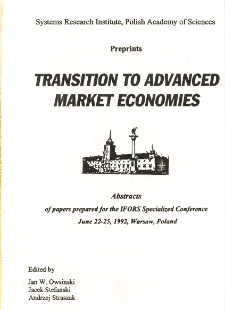 Transition to advanced market economies * From the editors