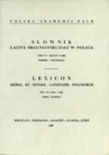 Słownik łaciny średniowiecznej w Polsce. T. 6. z. 4(48), Moror - necessitas
