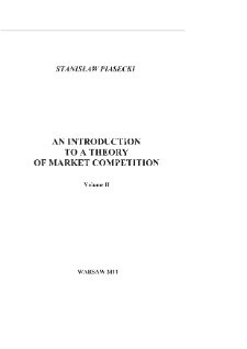 An introduction to a theory of market competition * Introduction * Modelling of market processes * Concluding remarks