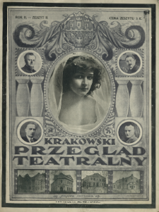 Krakowski Przegląd Teatralny : tygodnik art.-literacki dla spraw teatru, literat. dram. i sztuki 1920 N.2