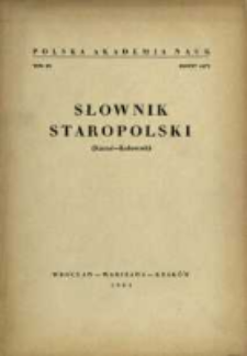 Słownik staropolski. T. 3 z. 4 (17), (Karać-Kołowrót)