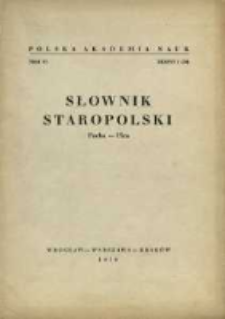 Słownik staropolski. T. 6 z. 1 (34), (Pacha-Pica)