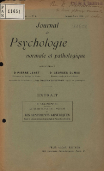 La r&eacute;sistance de l'oubli&eacute; et les sentiments g&eacute;n&eacute;riques