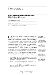 Księga założycielska polskiego kapitalizmu. O "Ziemi obiecanej" Reymonta
