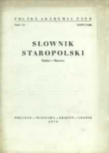 Słownik staropolski. T. 8 z. 3 (50), (Siadać-Skociec)