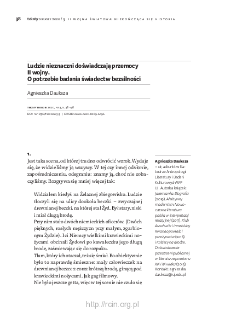 Ludzie nieznaczni doświadczają przemocy II wojny. O potrzebie badania świadectw bezsilności