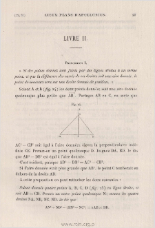 Restitution des deux livres des lieux plans d'Apollonius de Perge. Livre II