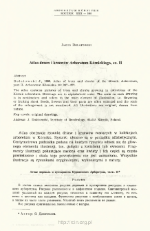 Atlas drzew i krzewów Arboretum Kórnickiego, cz. II