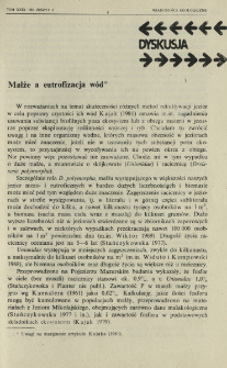 Małże a eutrofizacja w&oacute;d