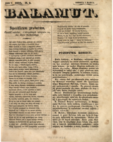 Bałamut Petersburski : pismo czasowe 1834 N.9