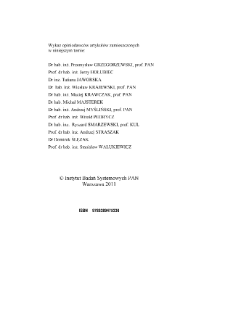 Techniki informacyjne teoria i zastosowania * Wybrane problemy * Spis treści