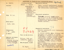 File of histopathological evaluation of nervous system diseases (1964) - nr 109/64