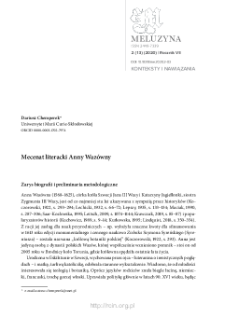 Mecenat literacki Anny Waz&oacute;wny