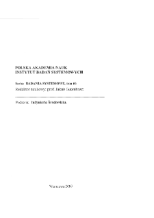 Bezpieczeństwo system&oacute;w zaopatrzenia w wodę * Spis treści