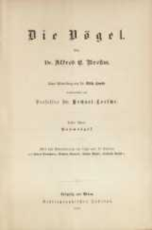 Brehms Tierleben : allgemeine Kunde des Tierreichs. Bd. 4, V&ouml;gel. Bd. 1, Baumv&ouml;gel