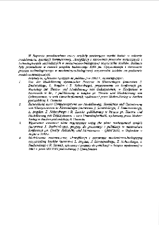 Modelowanie matematyczne,symulacja komputerowa i identyfikacja proces&oacute;w dynamicznych i biologicznych w miejskiej oczyszczalni ściek&oacute;w * Wastewater treatment plant maintenance using the plant mathematical models