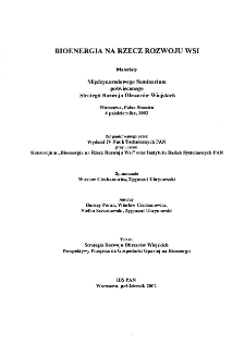 Materiały Międzynarodowego Seminarium "Strategia rozwoju obszar&oacute;w wiejskich" Cz.I * Dotychczasowe doświadczenia w pozyskiwaniu wierzby krzewiastej w regionie Dolnej Wisły