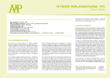Wybory parlamentarne 1993