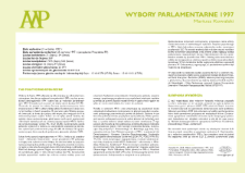 Wybory parlamentarne 1997