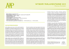 Wybory parlamentarne 2015