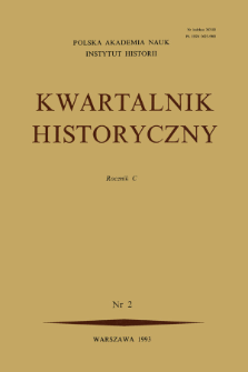 Kwartalnik Historyczny R. 100 nr 2 (1993), Kronika