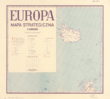 Europa mapa strategiczna 1:4 000 000. 1