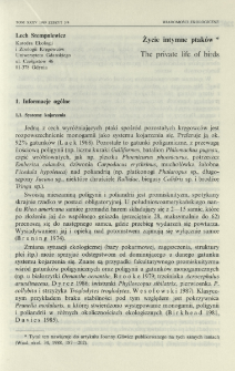 Życie intymne ptaków