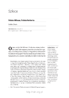 Polska Miłosza, Polska Herberta