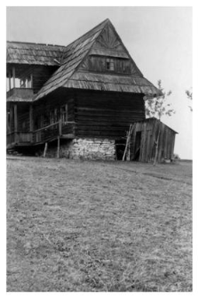Cottage with a high foundation