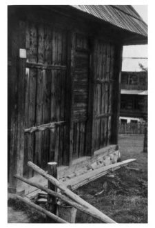 Half-timbered construction cottage