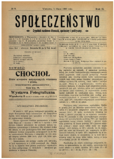 Społeczeństwo : tygodnik naukowo-literacki, społeczny i polityczny 1909 N.9