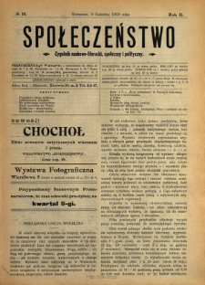 Społeczeństwo : tygodnik naukowo-literacki, społeczny i polityczny 1909 N.14