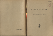 Opere scelte. Vol. 3, (1920-1939). Table of contents and extras