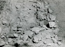 Fragment of the stone foundations of the church (collegiate church)