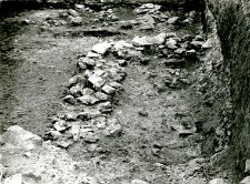 Fragment of the stone foundations of the church (collegiate church)